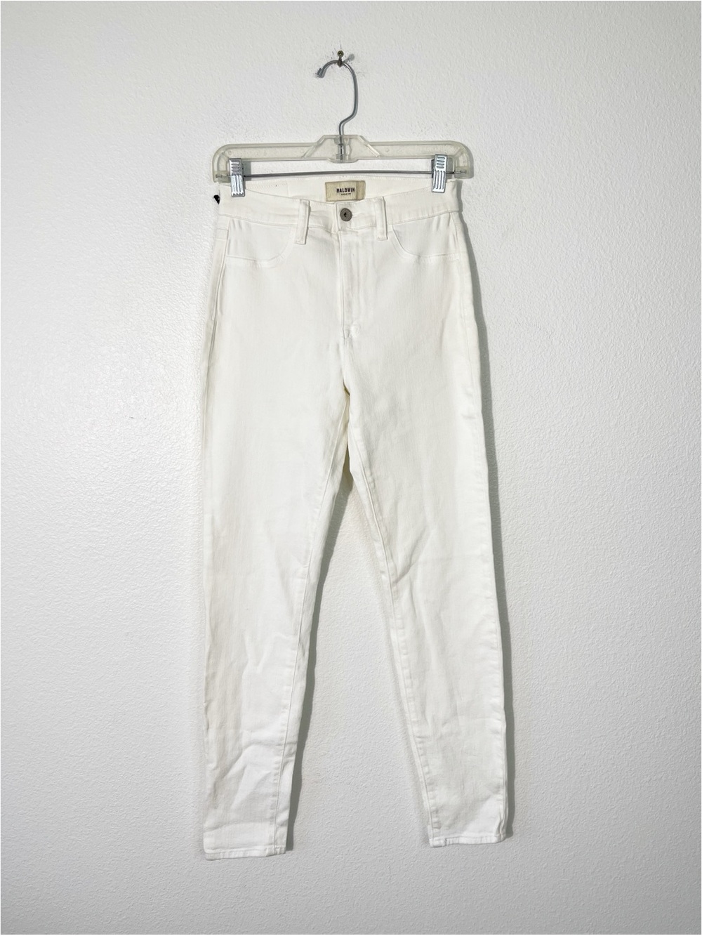 Baldwin Karlie High Rise Cropped Skinny Jeans White Size 27 NEW